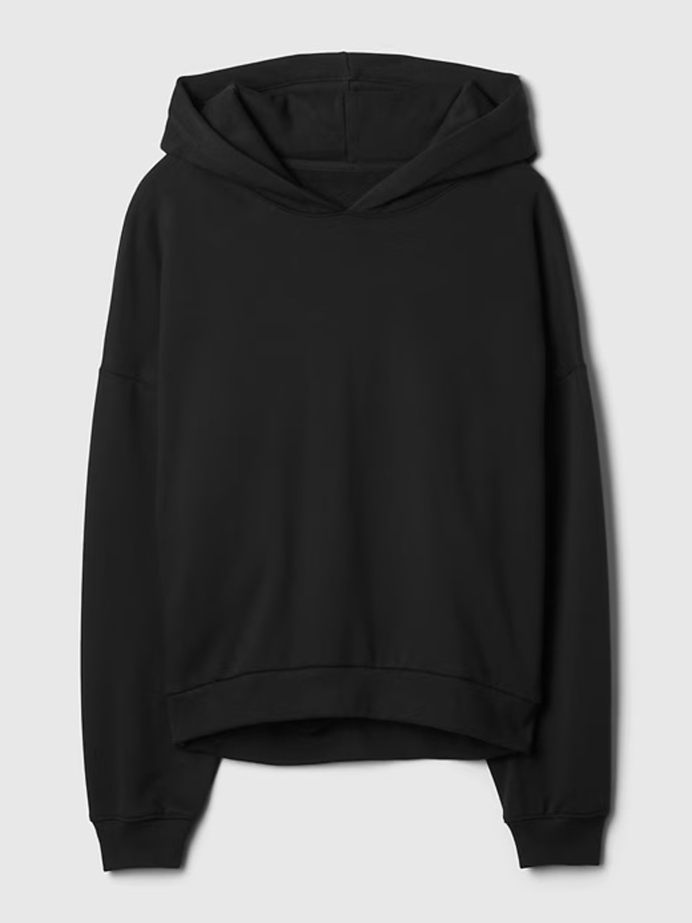 GAP VintageSoft Hoodie Black Medium Petite EUC